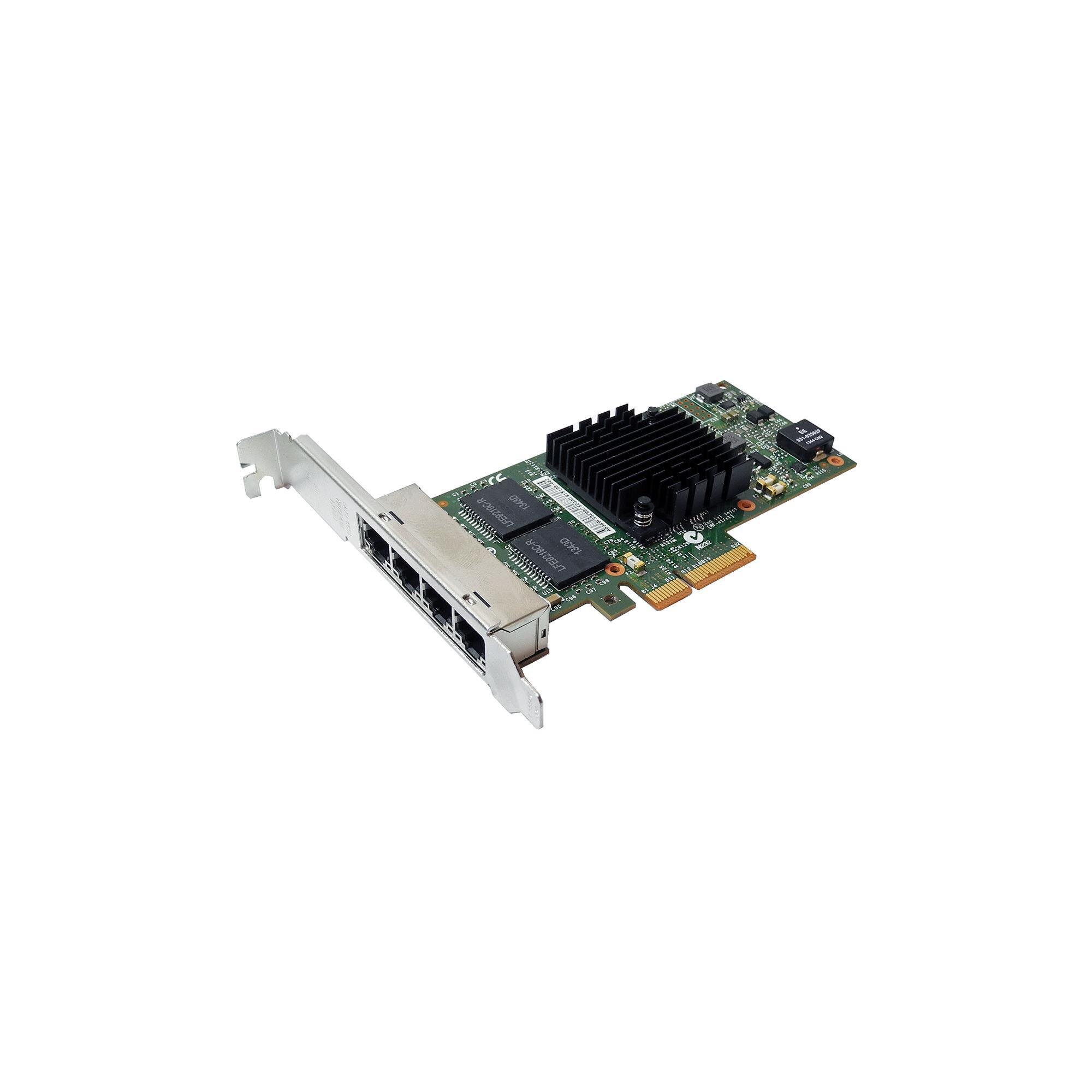 Dell I350 T4 4 Port PCIe X4 Gigabit Ethernet Network Adapter 00NWK2 FP