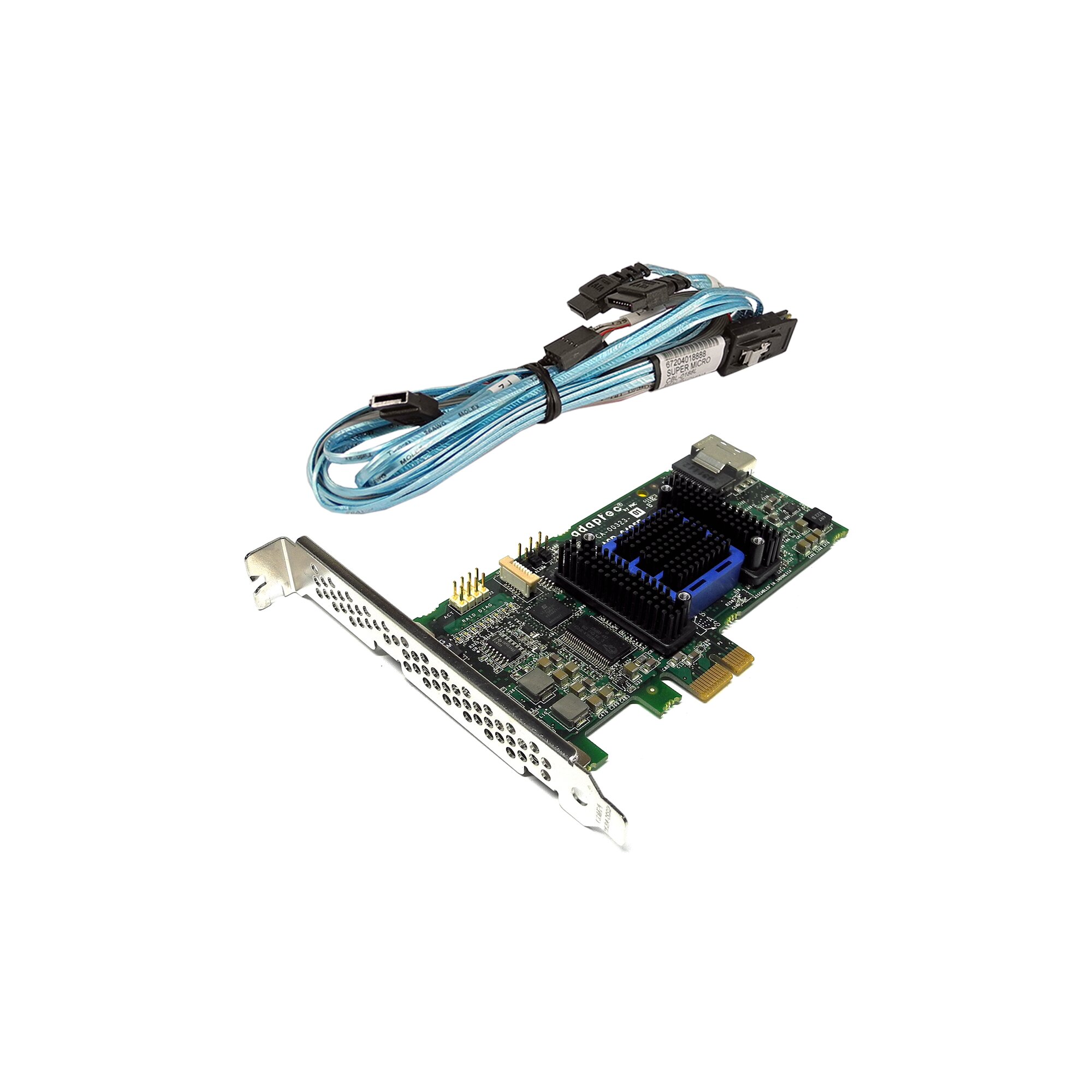 Adaptec ASR 6405E 128MB 6Gb PCIe X1 SAS SATA RAID Controller FP SAS