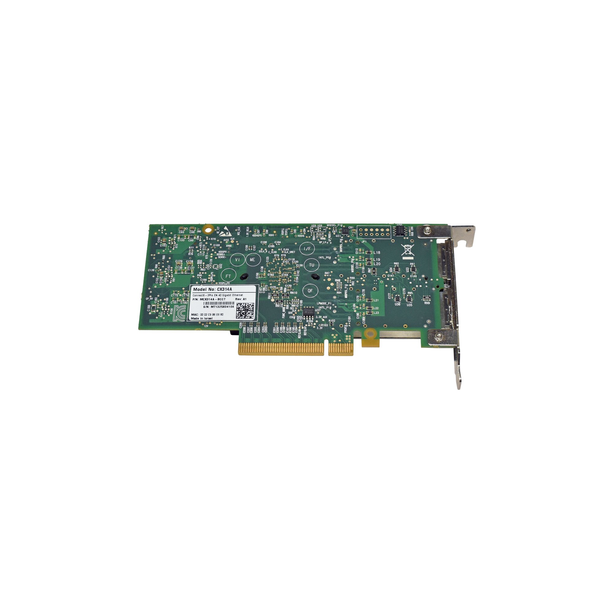 Mellanox MCX314A BCCT ConnectX 3 Pro EN 40 GbE PCIe X8 QSFP Server