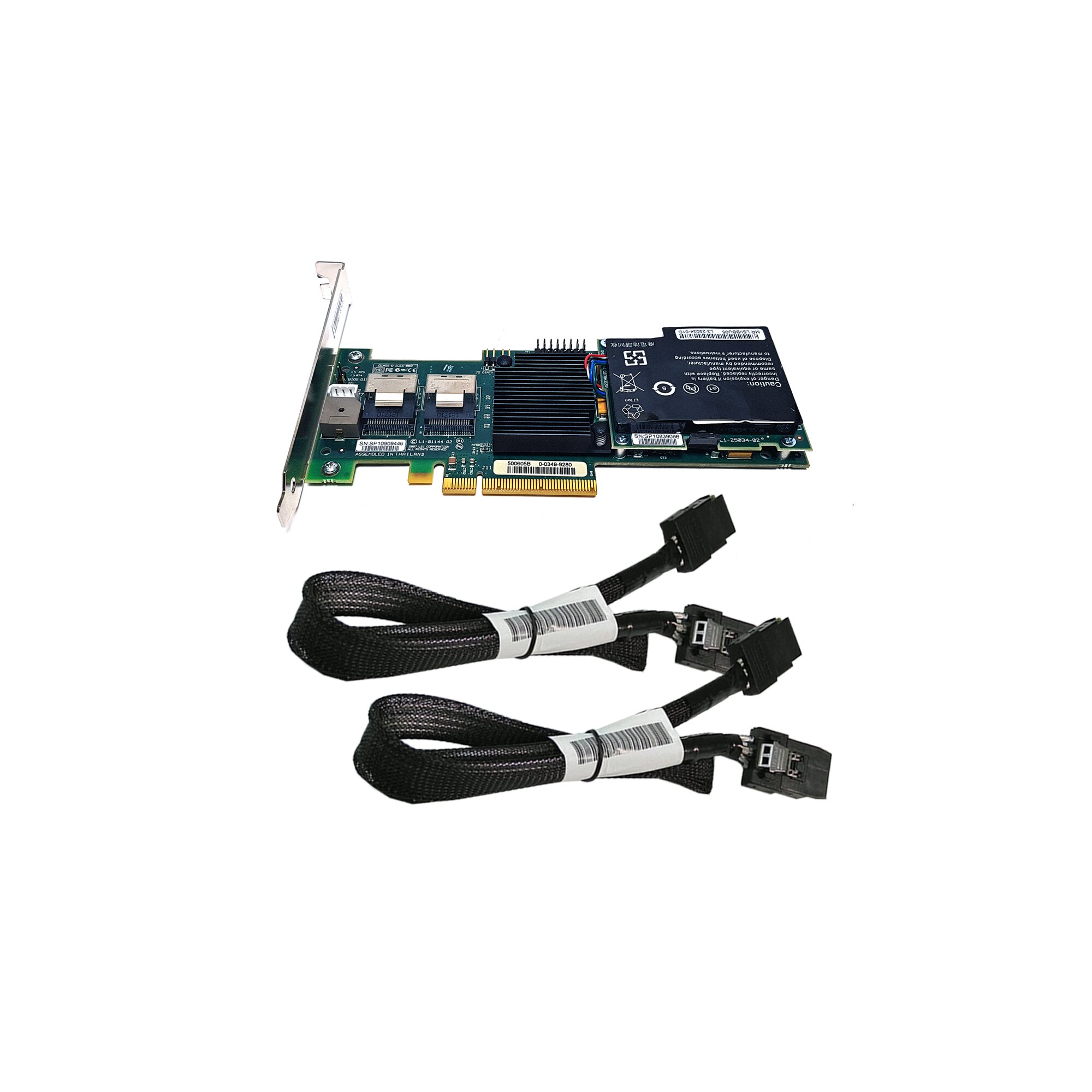 Lsi Mr Sas Em Gb S Pcie X Raid Controller Bbu X Sas Kabel Fp