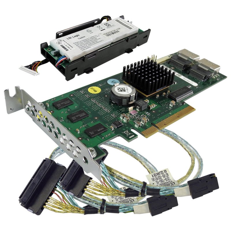 Fujitsu Primergy PCIe x8 SAS RAID Controller D2516D11 GS1 + SAS Kabe