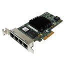 Dell Intel i350-T4 Quad-Port PCIe x4 Gigabit Server Adapter DP/N 09YD6K, 0T34F4 LP