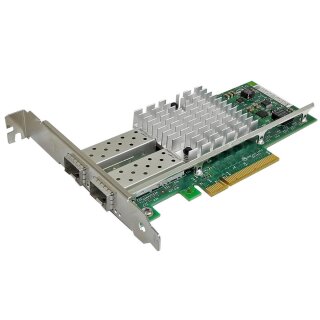 DELL Intel X520-DA2 FC Dual-Port 10GbE PCIe x8 Netzwerkkarte 0U810N FP