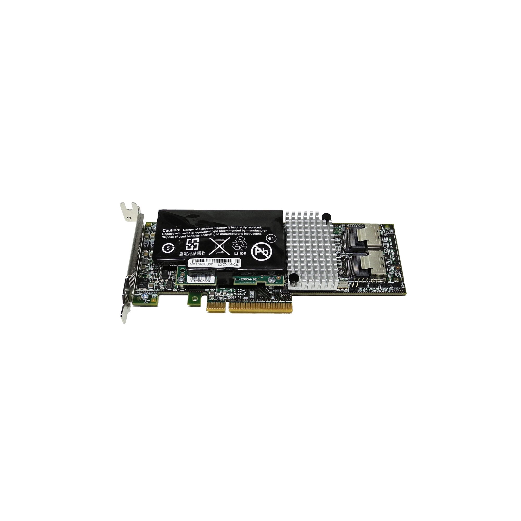 LSI MR SAS9261 8i 6 Gb S PCIe X8 SAS SATA RAID Controller L3 25239 15A LP Piospartslap