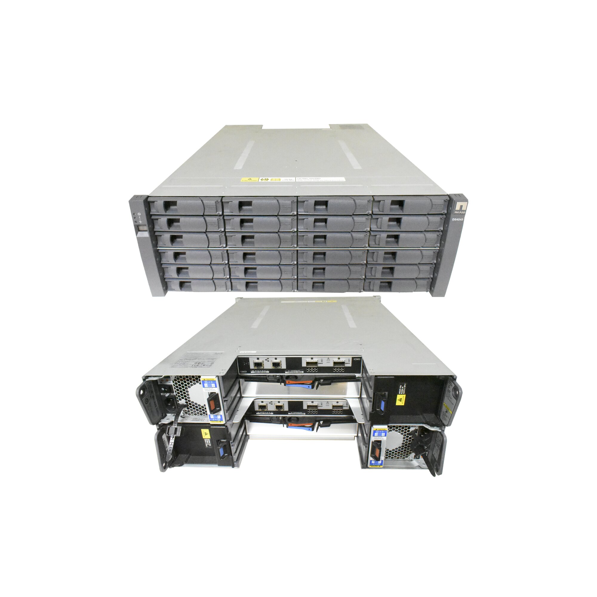 NetApp DS4246 Disk Shelf 4U NAJ-0801 24x 2TB 3.5 SATA 2x PSU 2x IOM6 Modules