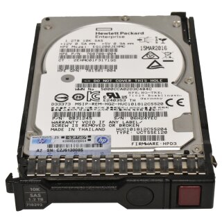 HP HDD 1.2 TB SAS Festplatte 2,5" 10K 6G 718159-002 718292-001