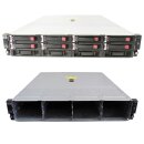 HP StorageWorks D2600 P/N: AJ940-63002 12x HDD Rahmen 3,5 Bay 2x I/O Module AJ940-04402