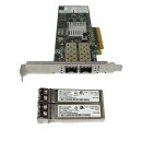 Dell Brocade 825 05GYTY Dual-Port 8G FC HBA PCIe x8 2x Mini GBICs FP