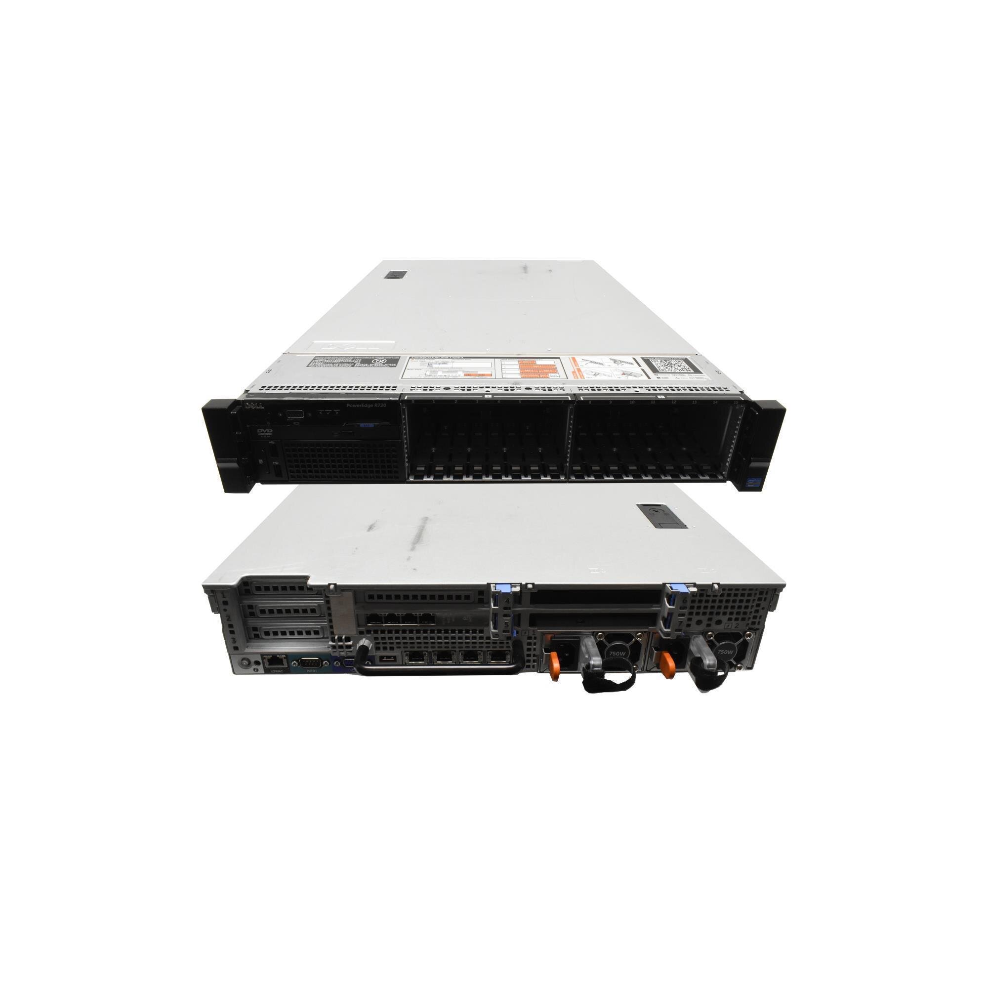 Dell PowerEdge R720 Rack Server 2U 2x E5-2650 V2 2,6GHZ CPU