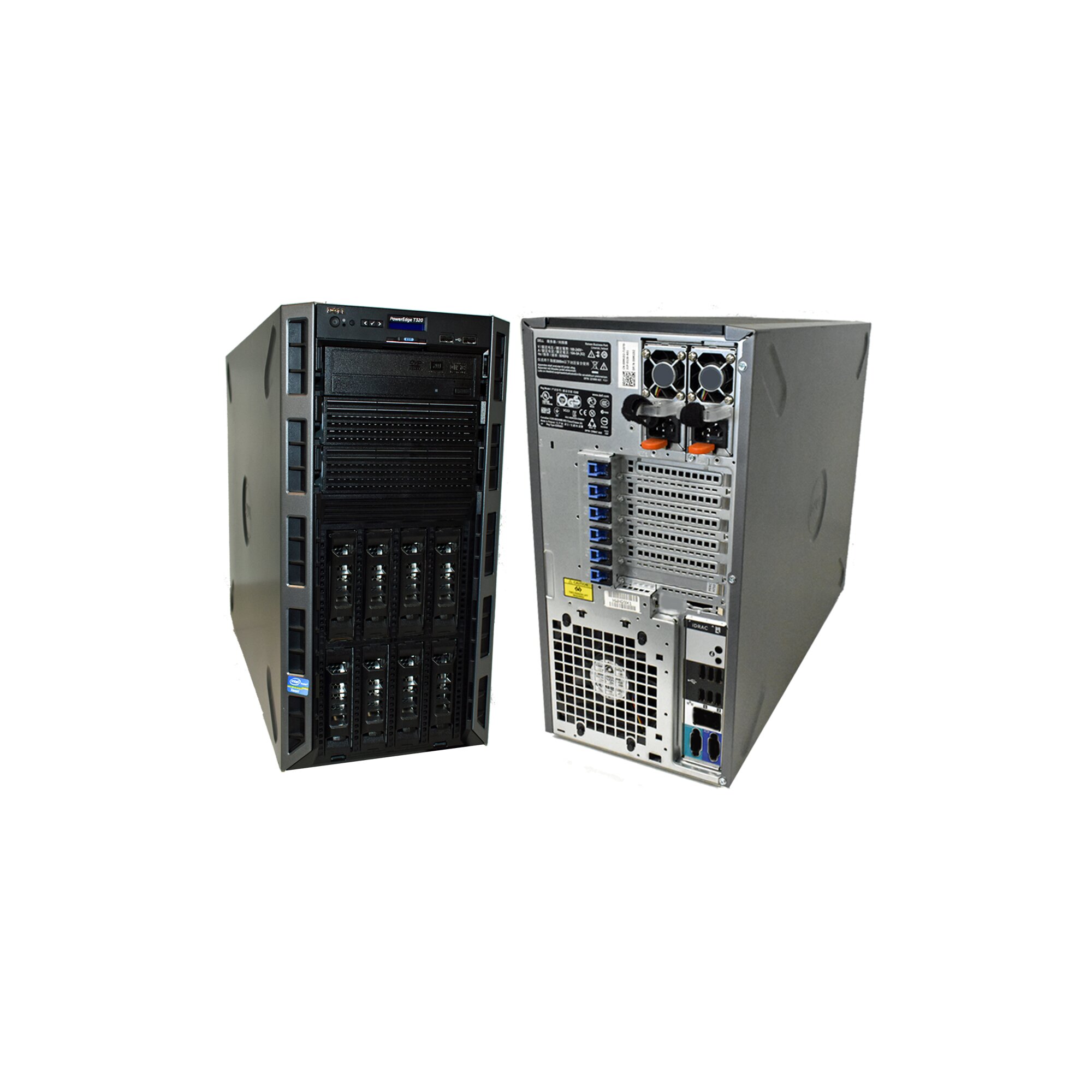 DELL PowerEdge T320 Xeon E5-2403 v2 1.8GHz 16GB 500GBx2台(SATA3.5インチ  RAID1構成) DVD-ROM PERC H310 中古