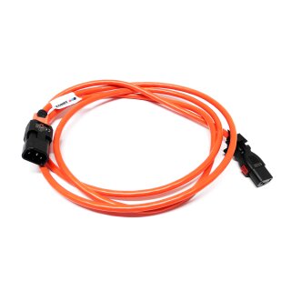 ZONIT zLock C14 to C13 Power Kabel 0,5m lang zLock-zC14-17-aC13-0.5 m RD Rot