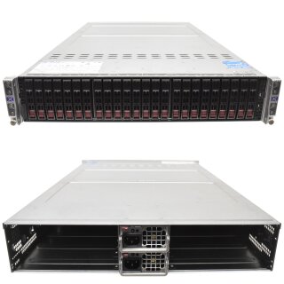 Nutanix 4 Node Server NXS2U4NS24G no Node 2x PSU 2000W CSE-217 24x SFF Caddy