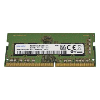 Samsung 8GB 1Rx8 PC4-2400T-SA1-11 M471A1K43CB1-CRC SO-DIMM RAM Speicher