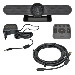 Logitech MeetUp 4K all-in-one video conference kit 960-001102 schwarz Neuwertig ohne orig. Verpackung