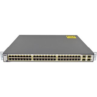 Cisco Catalyst WS-C3750G-48PS-S 48-Port PoE Stackable Gigabit Ethernet Switch 4 x SFP