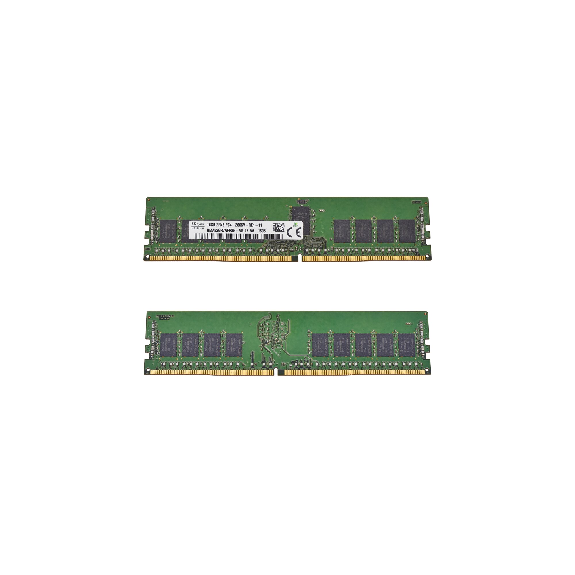 SKhynix 16GB 2Rx8 PC4-2666V DDR4 RAM HMA82GR7AFR8N-VK