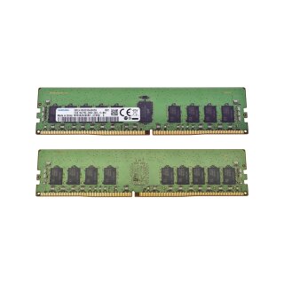 32GB RAM Samsung 2x16GB 1Rx4 PC4-2666V -R DDR4 RAM M393A2K40CB2-CTD