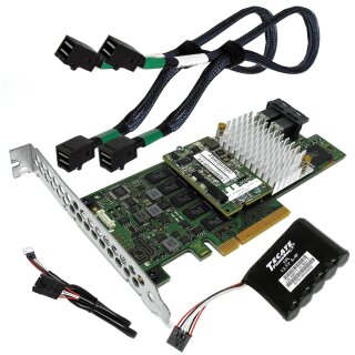 Fujitsu D3216-B12 GS2/GS3 EP420i 12Gb PCIe x8 RAID Controller +BBU+2x SAS Kabel