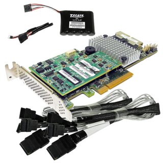 LSI Cisco UCS-RAID9271CV-8i V05 +1GB Cache Module +BBU +2x SAS/SATA Kabel LP