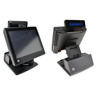 HP RP7 Retail System Model 7800 B0Z61AV + Retail Integrated 2x20 Display WIN 7 763437-001 764676-001