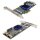 Adaptec ASR-3805/128MP TCA-00288-03-B Duo-Port MiniSAS SFF-8087 PCIe x4 RAID Controller Card FP