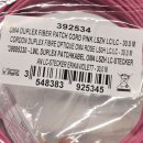 Corning OM4 Duplex FIBER Patch Kabel Cord Pink LSZH LC/LC-30m NEU