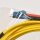 40 x  Corning OS2 Duplex Fiber patch Cord GELB LSZH LC/LC- 7,5m  NEU NEW