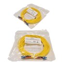 20 x Corning LC-UPC/LC-UPC OS2 9/128 Fiber patch yellow  gelb - 12m NEU NEW