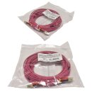 10 x Corning OM4 Duplex FIBER Patch Cord Pink LSZH LC/LC-15m NEU NEW