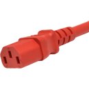 10xYung Netzkabel C14 Power Kabel -ROT 3m 10A 250V Verlängerung RPC14C13RD10