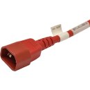 10xYung Netzkabel C14 Power Kabel -ROT 3m 10A 250V Verlängerung RPC14C13RD10