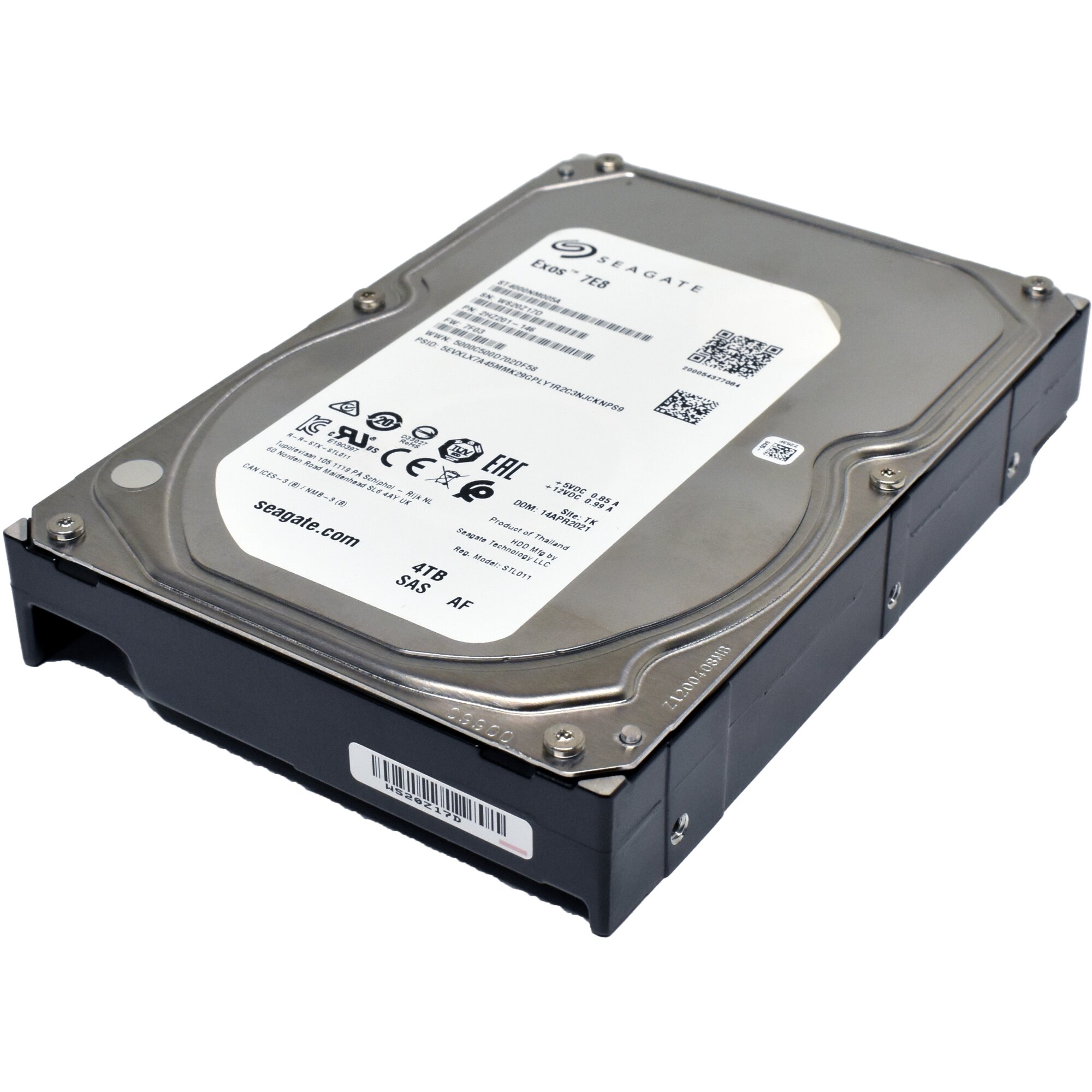 Seagate EXOS 7E8 ST4000NM005A 2HZ201-146 4TB 7.2K 12G SAS 3.5