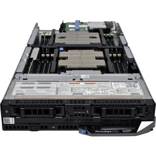 DELL PowerEdge FC640 Blade ohne CPU 0 RAM QLogic 57840S10GB Quad-Port DC SD Card Reader FC PCI Mezzanine Card 2x Kühler