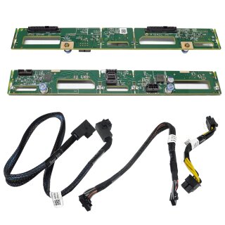 Dell PowerEdge R740xd 2-Port 3,5" SAS/SATA Backplane 0Y6H32 Y6H32 + 3 x Cable