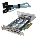 HP SmartArray P440 SAS RAID Controller PCIe x8 12G 2GB FBWC 726823-001 LP+Kabel