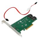 HP Dual M.2 2280 SATA PCIe x8 Riser Card/Adapter für...