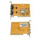 MRi MRI-PCIDS1 Dual-Port DB-9 RS232 Serial Adapter Card PCI 2.2 PCI-X FP