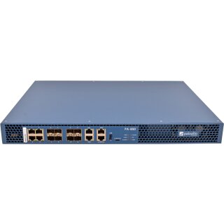 Palo Alto PA-850 750-000119-00C 12-Port Firewall 4x RJ-45 4x SFP 4x SFP+ no OS +6 Mini GBICs