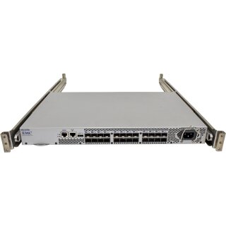 EMC DS-300B EM-320-0008 100-652-065 24-Port 8G SAN FC Switch 16 akt. Ports + Rack Rails