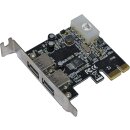 Universal 2-Port PCI-E USB 3.0 Controller Card Low Profile