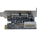 Universal 2-Port PCI-E USB 3.0 Controller Card Low Profile