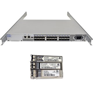 EMC DS-300B EM-320-0000 100-652-541 24-Port 8G SFP+ FC Switch 16 active Ports 16 Mini GIBICs