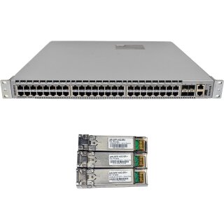 Arista DCS-7048T-A 48-Port RJ-45 GE Switch 4x 10G SFP+ 3 Mini GBICs