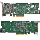 Dell 072WKY BOSS SSD Adapter Card PCI-Express x8 to 2x M.2 2280 SSD Slots LP