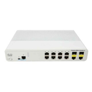 Cisco WS-C2960C-8TC-S 8-Port RJ-45 100Mbps Fast Ethernet Switch 2x RJ-45 2x SFP GE