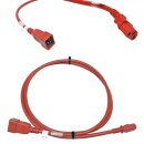 Panduit Netzkabel C20 C13 Power Kabel Rot 1,8m 16A 250V Verlängerung NPCC04X-1