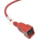 Panduit Netzkabel C20 C13 Power Kabel Rot 1,8m 16A 250V Verlängerung NPCC04X-1