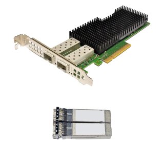 Dell Intel XXV710-DA2 0HN7J7 Dual-Port 10/25G SFP28 PCIe-Ethernet-Adapter 2x Mini GBIC FP