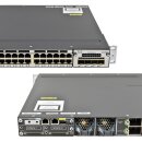 Cisco Catalyst WS-C3750X-48P-E 48-Port stackable PoE+ GE Switch + Network Module C3KX-NM-1G 2x PSU