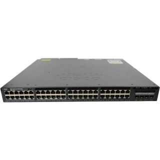 Cisco Catalyst WS-C3650-48PD 48-Port RJ-45 PoE+ GE Switch 2x 1G SFP 2x 10G SFP+ 1x PSU